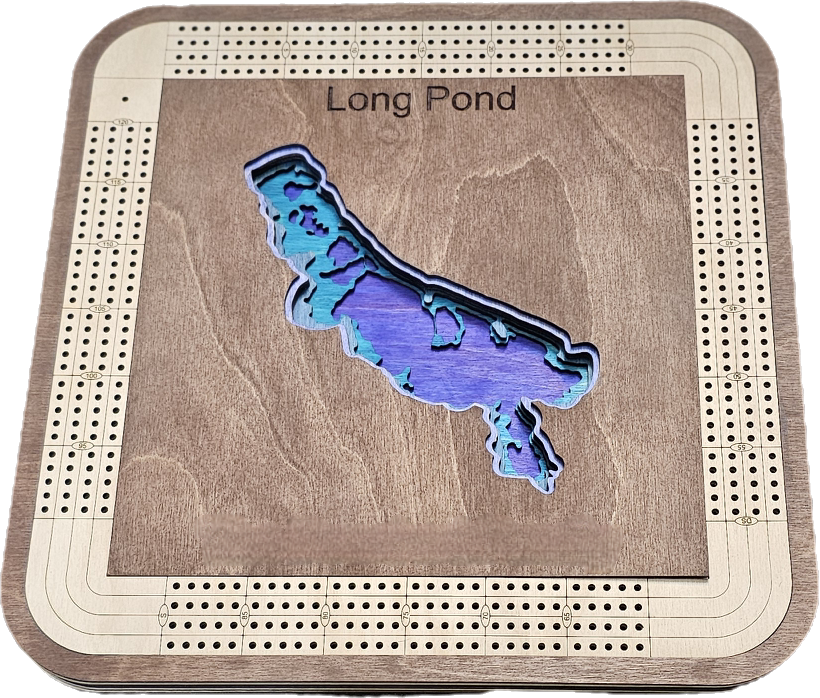 Multiple Layer Long Pond Cribbage Board
